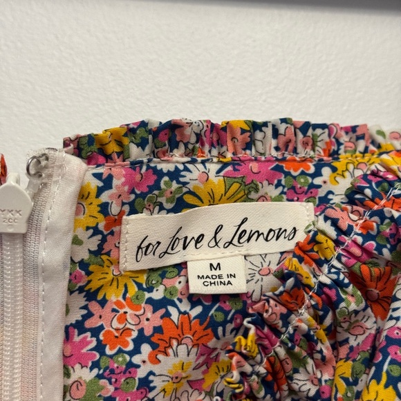 For Love And Lemons Libby Floral Mini Dress - Picture 4 of 6